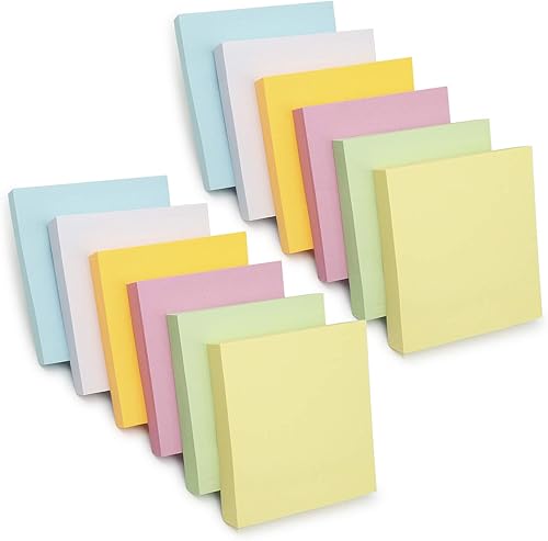 Miniatura 6 de Notas adhesivas rosas de 3 x 3 pulgadas, 6 blocs de notas autoadhesivas, 100 hojasbloc, notas de publicación para estudio, trabajo, vida diaria