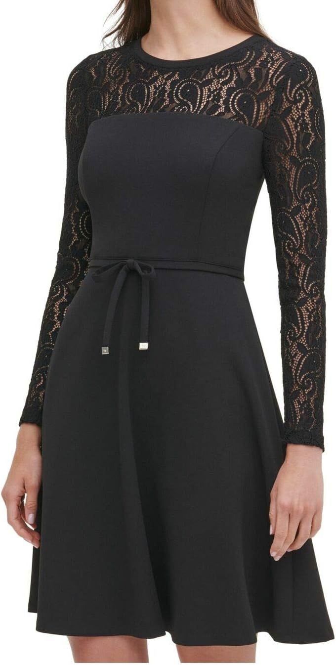 Tommy Hilfiger Womens Black Lace Zippered Long Togo | Ubuy Tommy Hilfiger Womens Black Lace Zippered Long Togo | Ubuy