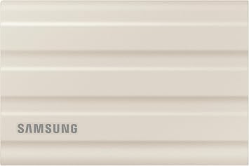 Samsung Taşınabilir T7 SSD Shield, USB 3.2 Gen 1 TB, 1.050 MB/sn Okuma, 1.000 MB/sn Yazma, Bej, MU-PE1T0K/WW