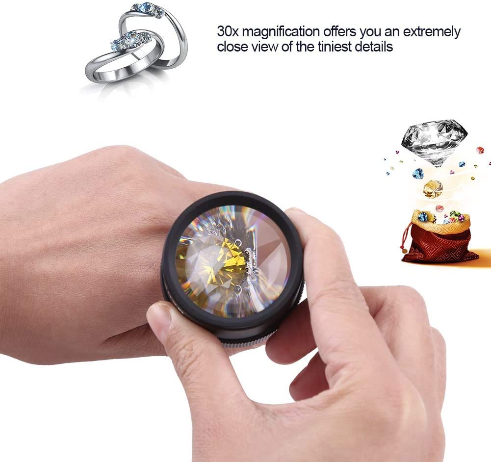 2 Pezzi Lente Ingrandimento Lente D'ingrandimento 20x Per Gioielliere E Orologiaio – 2 Pezzi Neri, Precisione Assoluta Occhiali Kador - Foto 12