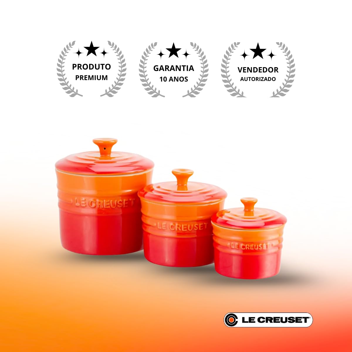 Le Creuset Porta Condimentos G 800ml Laranja | Amazon.com.br