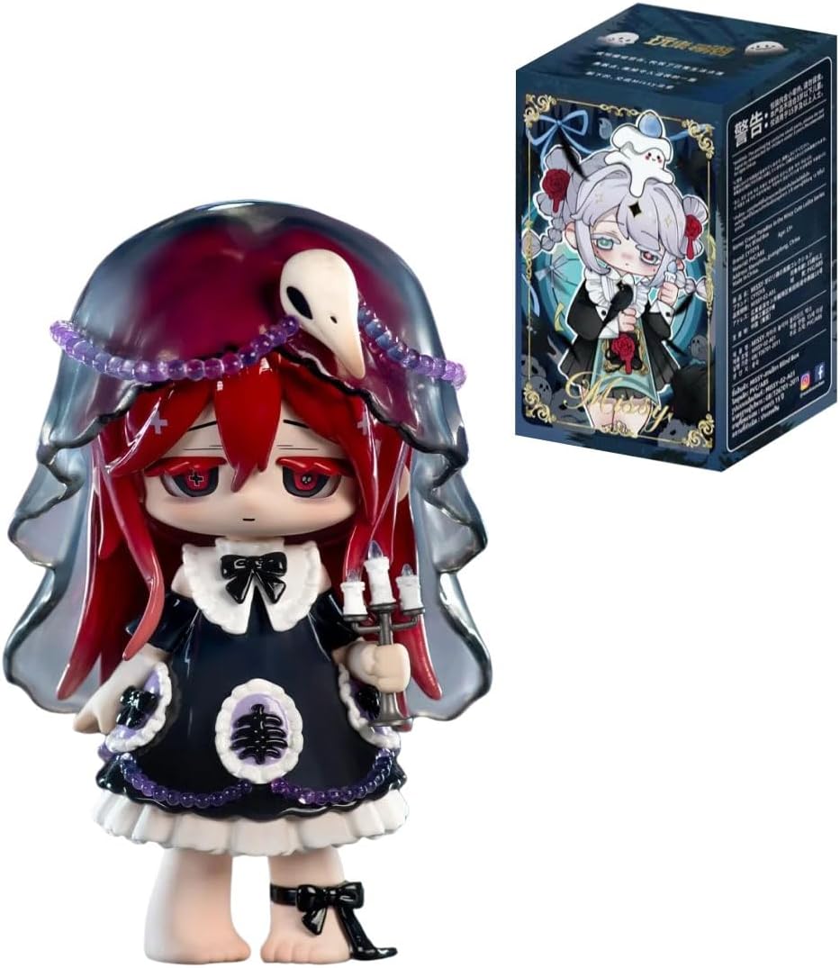 Missy Cute Girl Crow Paradise Series Blind Box Figures 6PCs Figurine Ornament