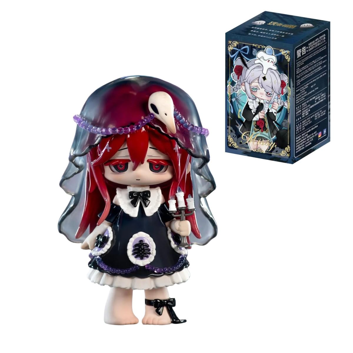 Photo 1 of maidimiao Missy Cute Girl Crow Paradise Series Blind Box Figures 6PCs Figurine Ornament
