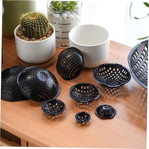 Miniatura 8 de Yardwe 60 Pcs Flower Pot Filter Cover Plastic shims Potted Plants Live Succulents Plants Bonsai Pot Bottom mesh pad Plant Pot Bottom Net Drainage