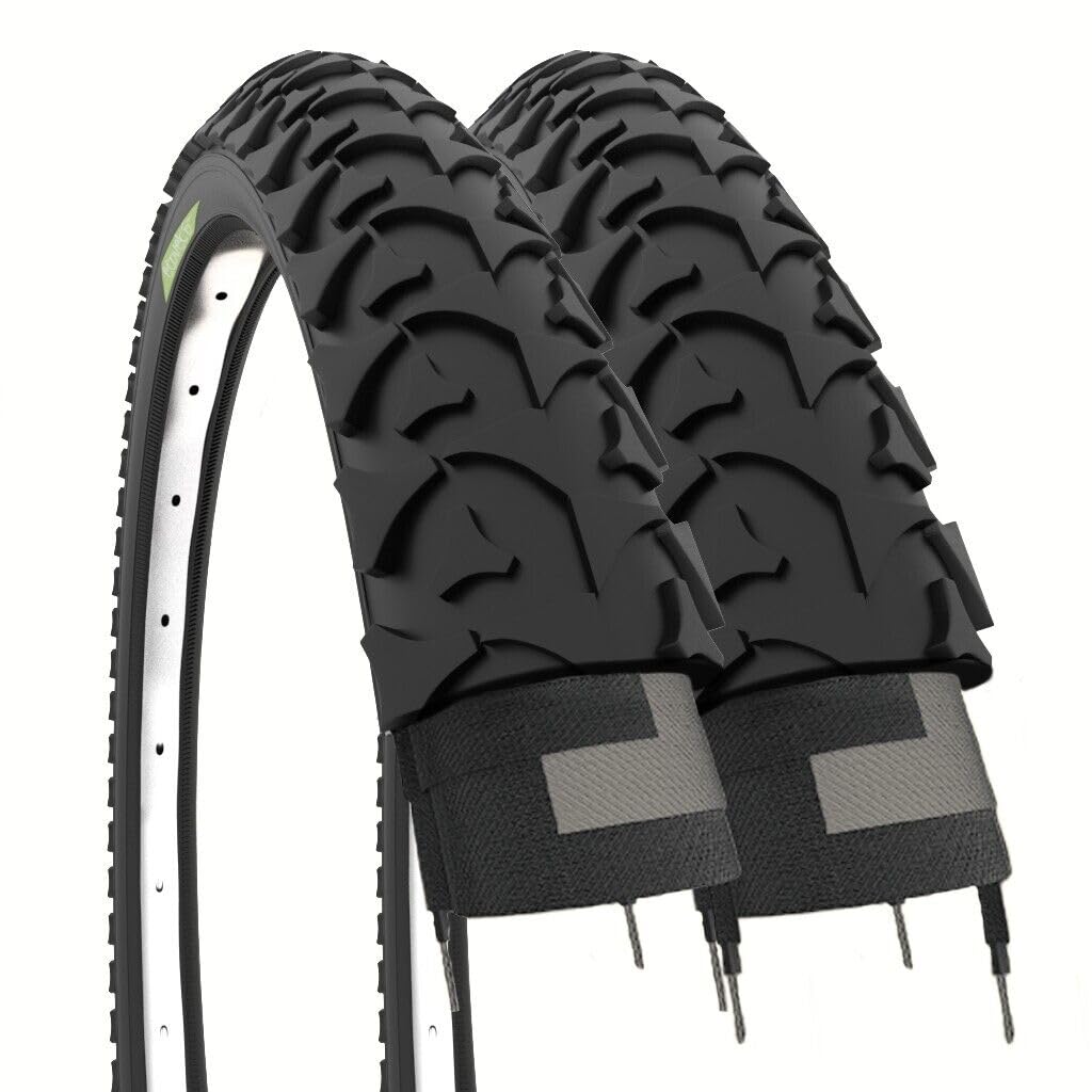 Lot de 2 pneus 16 x 1,75 pour vélo de montagne enfant - ECOVELO