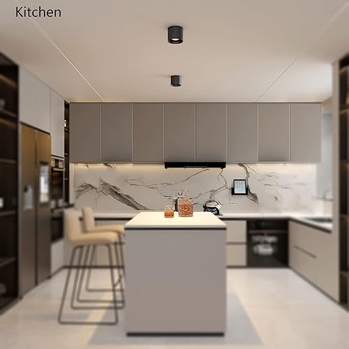 Miniatura 3 de Lámpara de techo, moderna lámpara de techo empotrada LED regulable de 5 pulgadas, lámpara de techo cuadrada para vestíbulo, armario, pasillo,