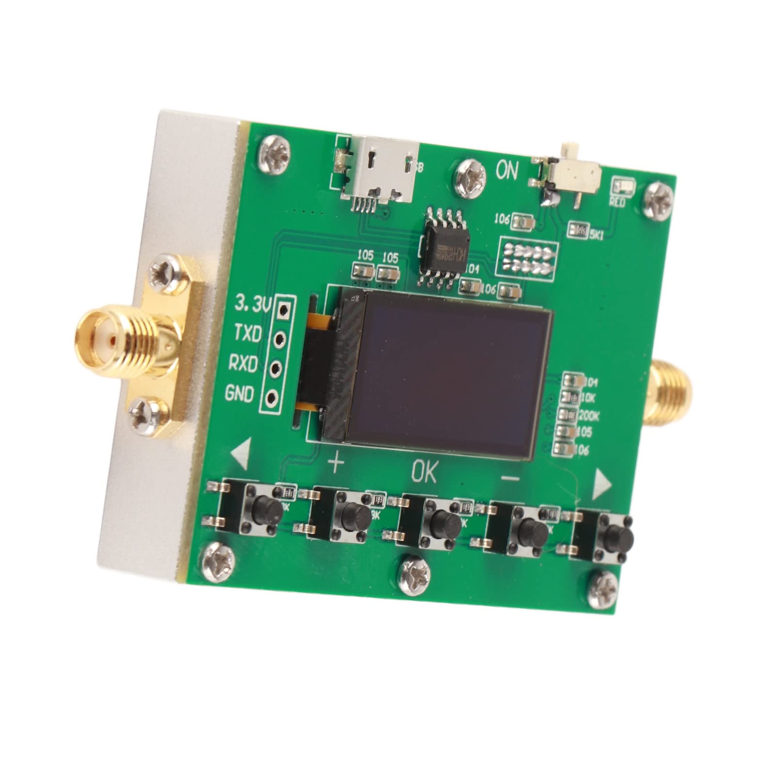 Aramox Modulo di Attenuatore Programmabile Digitale PCB per Amplificatore Radio, Attenuazione Regolabile 0-31.75db, Frequenza LF-6GHz, Ideale per Applicazioni RF
