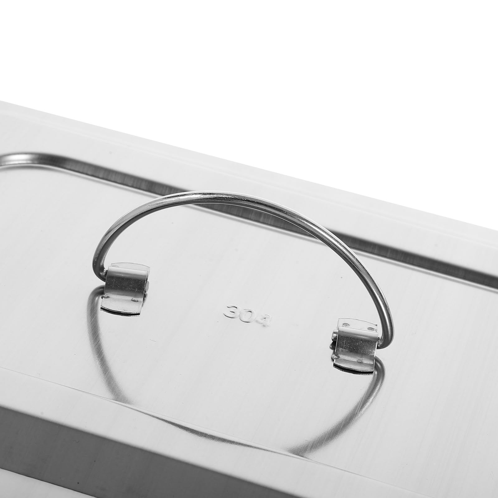 Vassoio Quadrato in Acciaio Inox per Strumenti con Coperchio Vassoio da Laboratorio per Conservare Strumenti e Campioni in Ambienti Igienici