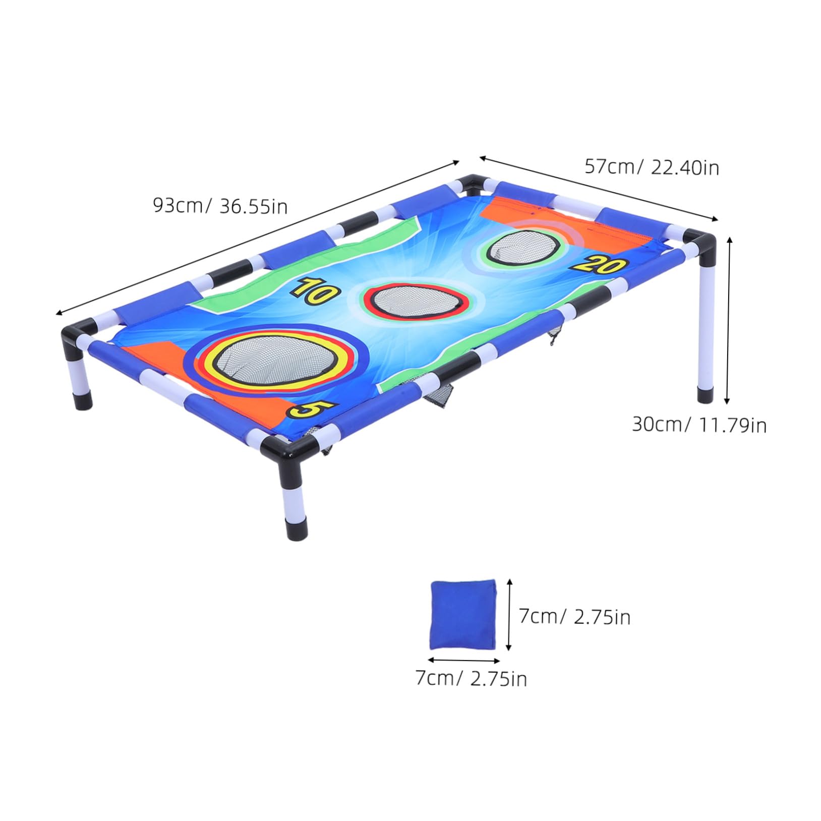 Set di Gioco di Lancio Bean Bag in Plastica e Stoffa | Gioco Interattivo per Famiglie, Design Portatile, Uso Outdoor e Spiaggia, Adatto a Bambini e Adulti