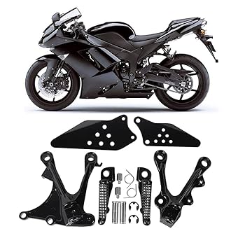 ぷー Amazon.com: Front Rider Foot Pegs Bracket For Kawasaki ZX6R