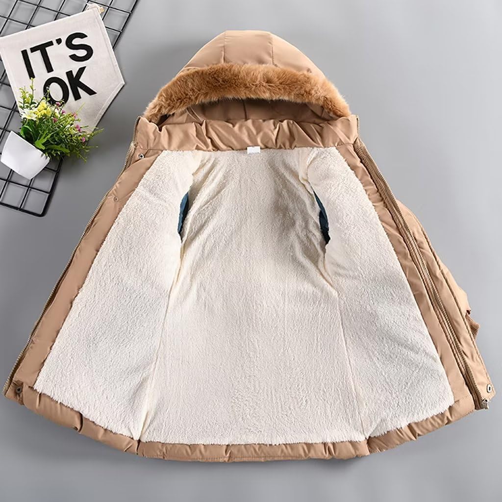 Cappotto invernale da ragazza giacca invernale calda in pile cappotti rivetti ispessiti cintura archi bambini cappotto cappotti per ragazze piumino bambini