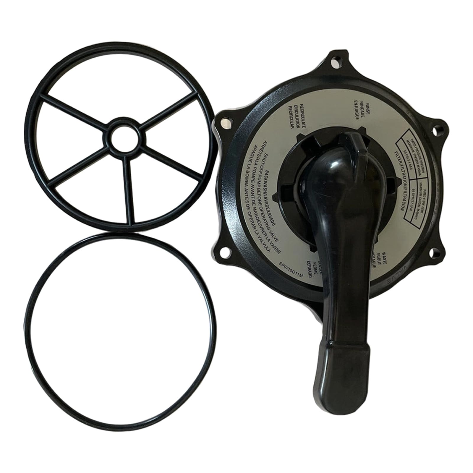 Couvercles et poignée de rechange pour pompe à sable de piscine pour valves multiports SPX0710X32, SP0710X62