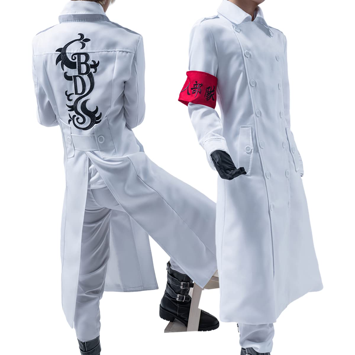 Amazon | [HOLOUN] 黒龍 乾青宗 コスプレ 衣装 刺繡スタイル 白