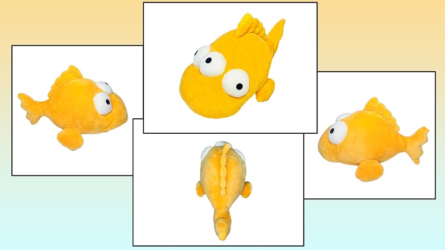 Amazon.com: The Simpsons - Blinky The Three Eyed Fish Plush
