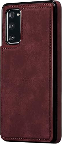 Miniatura 2 de ZTOFERA Funda tipo cartera para Samsung Galaxy S20 FE 5G con tarjetero, funda magnética de cuero con ranuras para tarjetas, funda retro con función