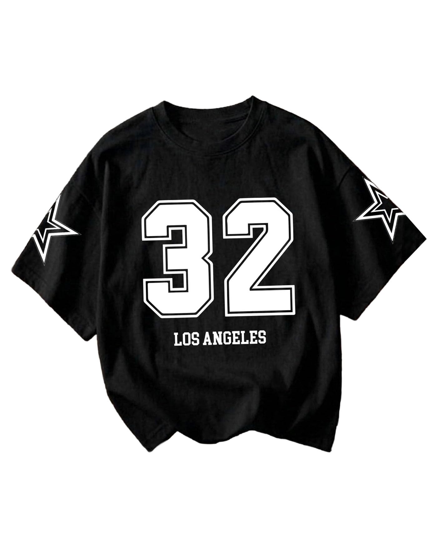 ausk Women’s Baggy Streetwear T-Shirt | College Number Graphic Print | Drop Shoulder Half Sleeves | Casual Urban Fashion | Soft Lightweight Fabric | Oversized Fit-picture-43