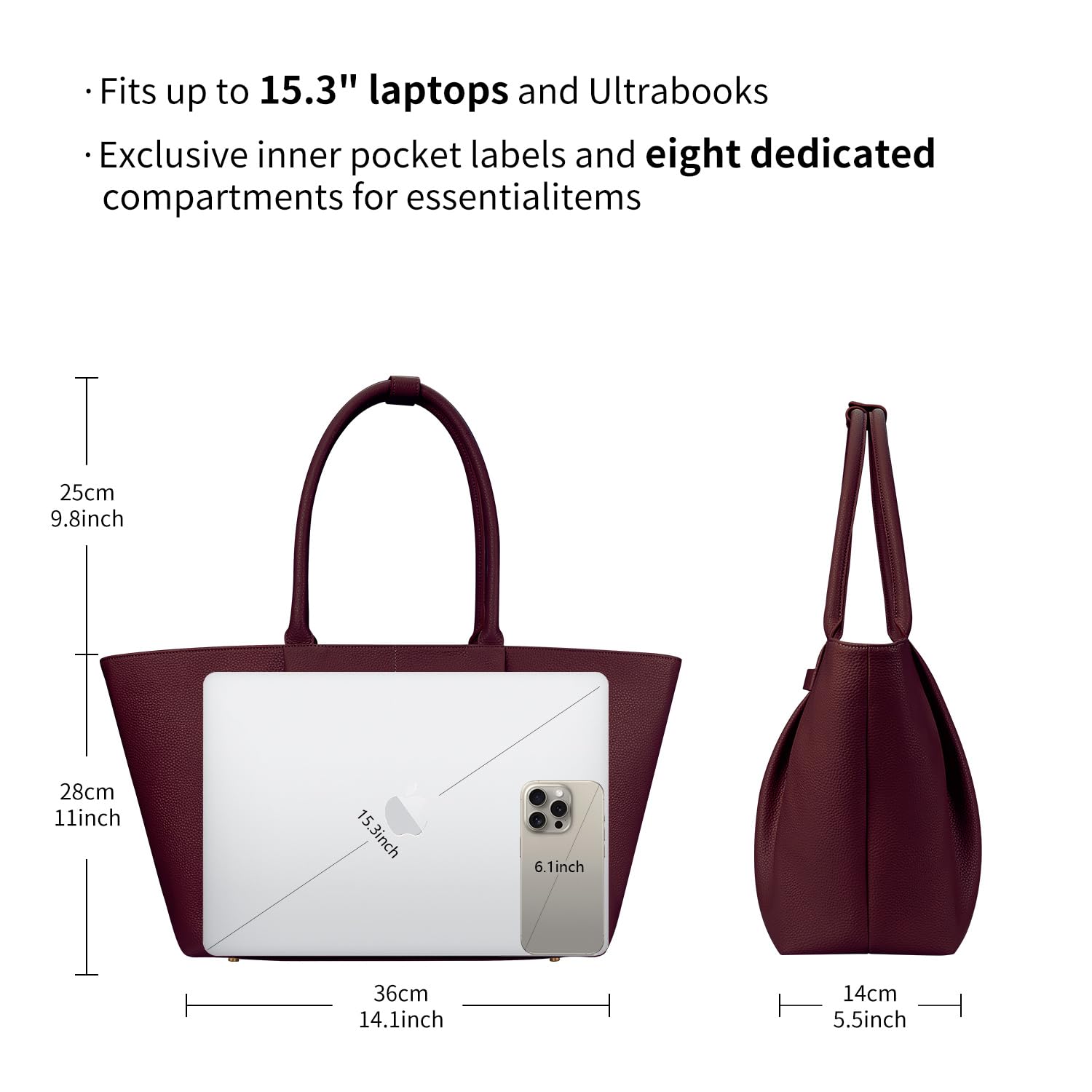 VICTORIA HYDE Damen-henkeltaschen Shopper Tasche Damen Groß Tasche Arbeit Damen Handtasche Laptop für Arbeit Freizeit