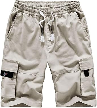 Short Chino Stretch Pour Homme - Cargo, Taille élastique, Idéal Sport Et Quotidien