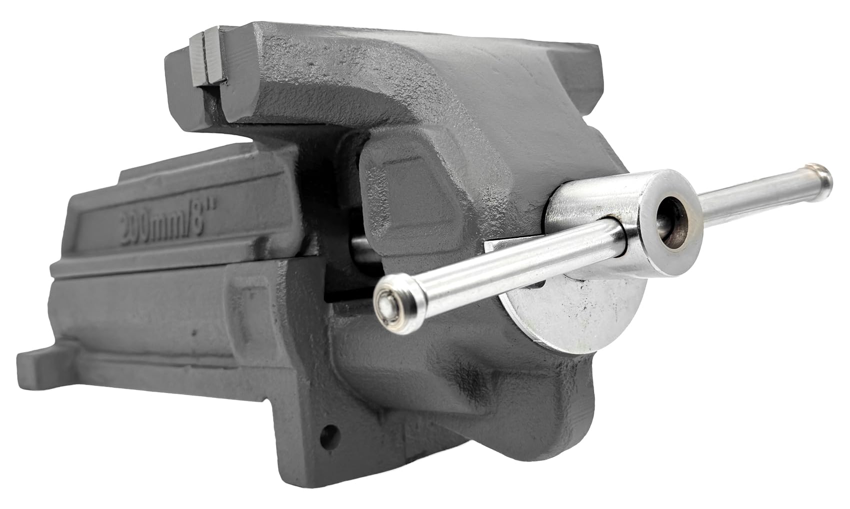 WELDINGER professional Schraubstock 200 mm unzerbrechlich leichtgängig feste Basis Rohrspannbacken