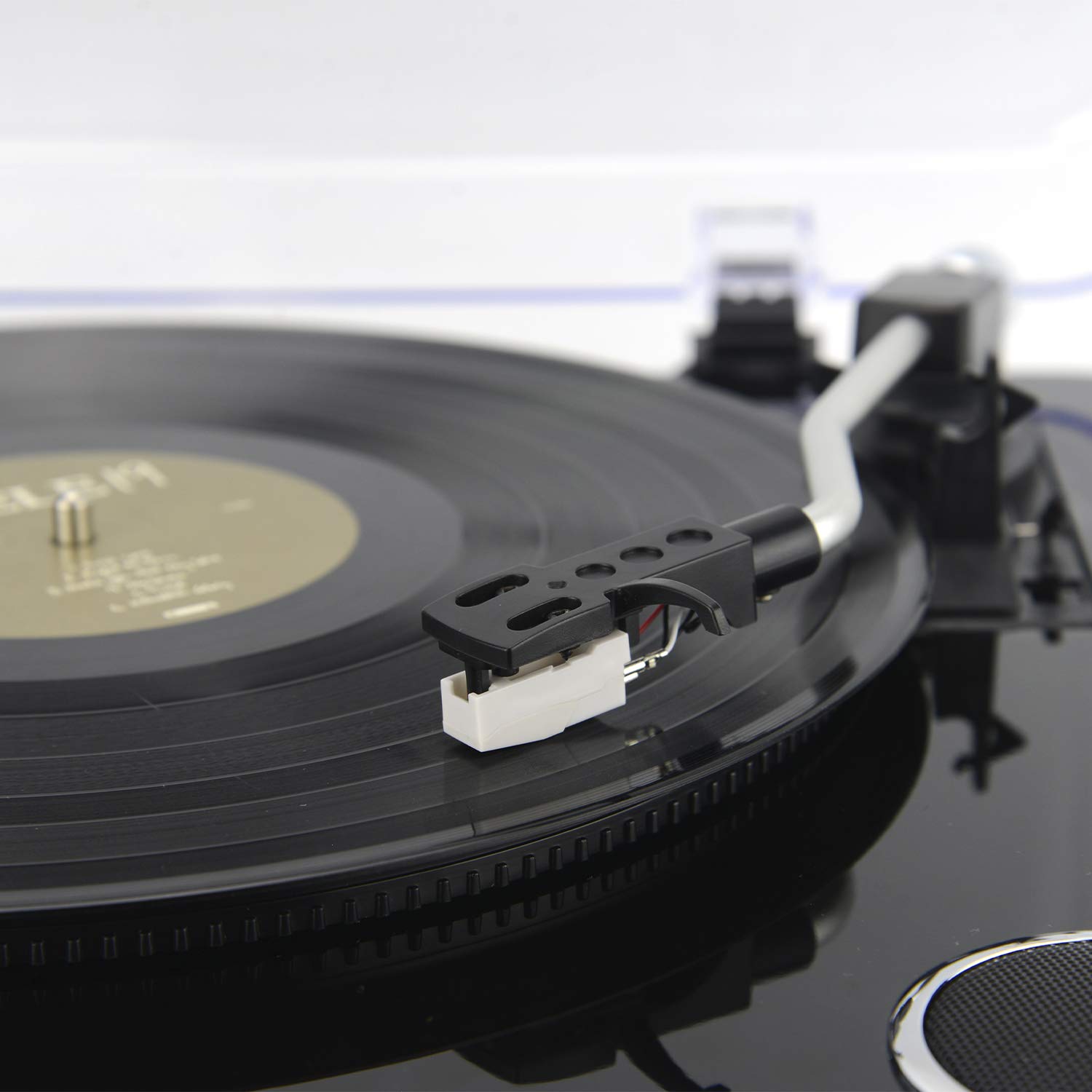 Aiwa GBTUR-120BKMKII: Tocadiscos Bluetooth con Encoding, 3 velocidades, Radio FM, USB y SD. Conversión directa de Vinilo a Digital. Color: Negro