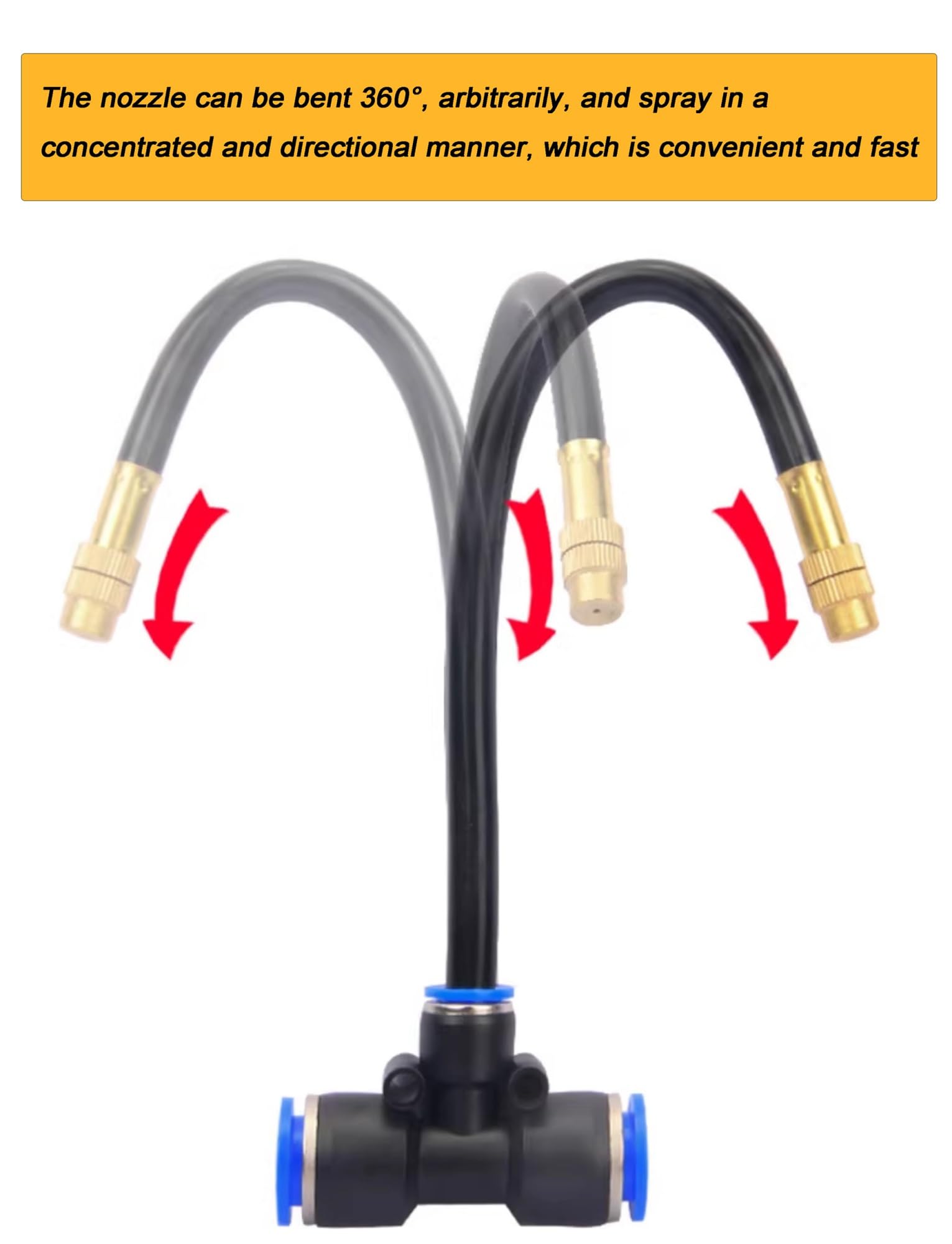 Kit di irrigazione, ugello nebulizzatore regolabile a 360° - Dispositivo di irrigazione automatico for piante da giardino/serra, irrigatore a nebbia rimovibile (facile da collegare)(40meters+40 nozzle