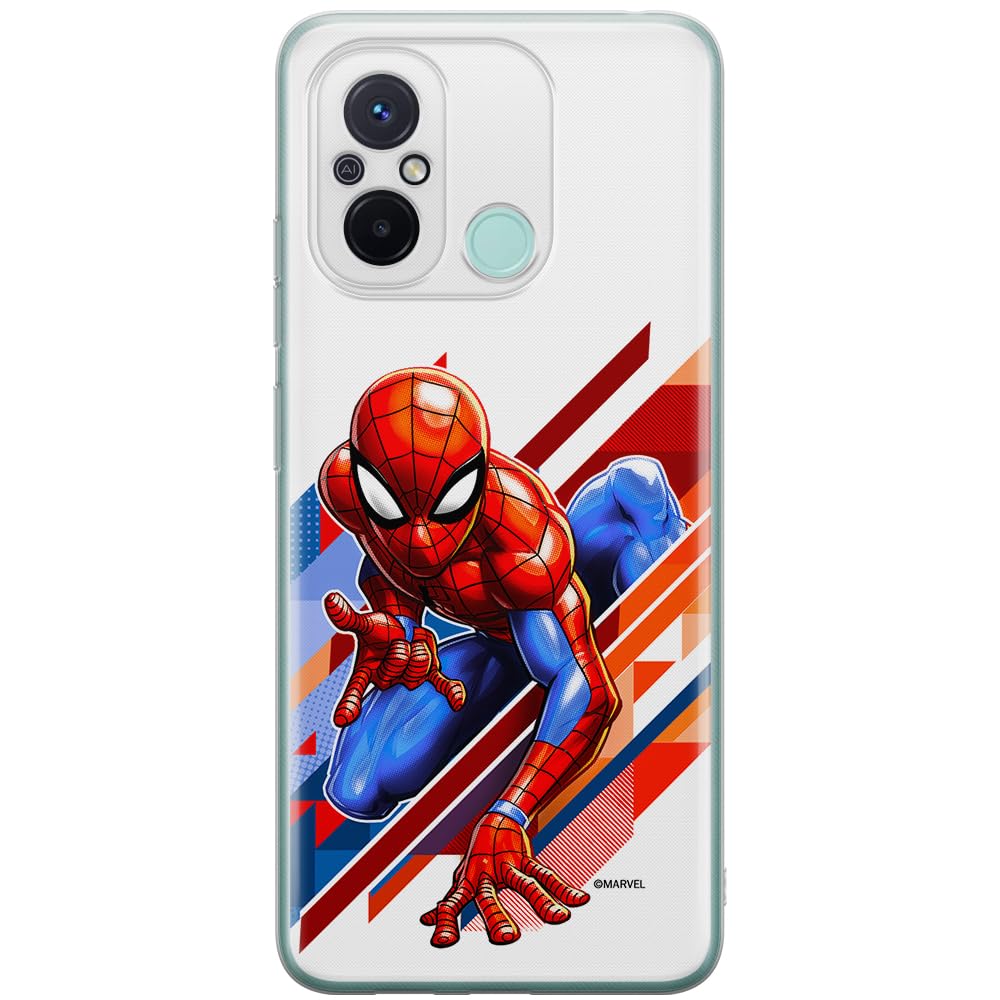 ERT GROUP mobile phone case for Xiaomi REDMI 12C/ REDMI 11A original and officially Licensed Marvel pattern Spider Man 023 optimally adapted to the shape of the mobile phone, case made of TPU
