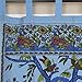 Tree of Life Tab Top Curtain-Drape-Door Panel-Blue