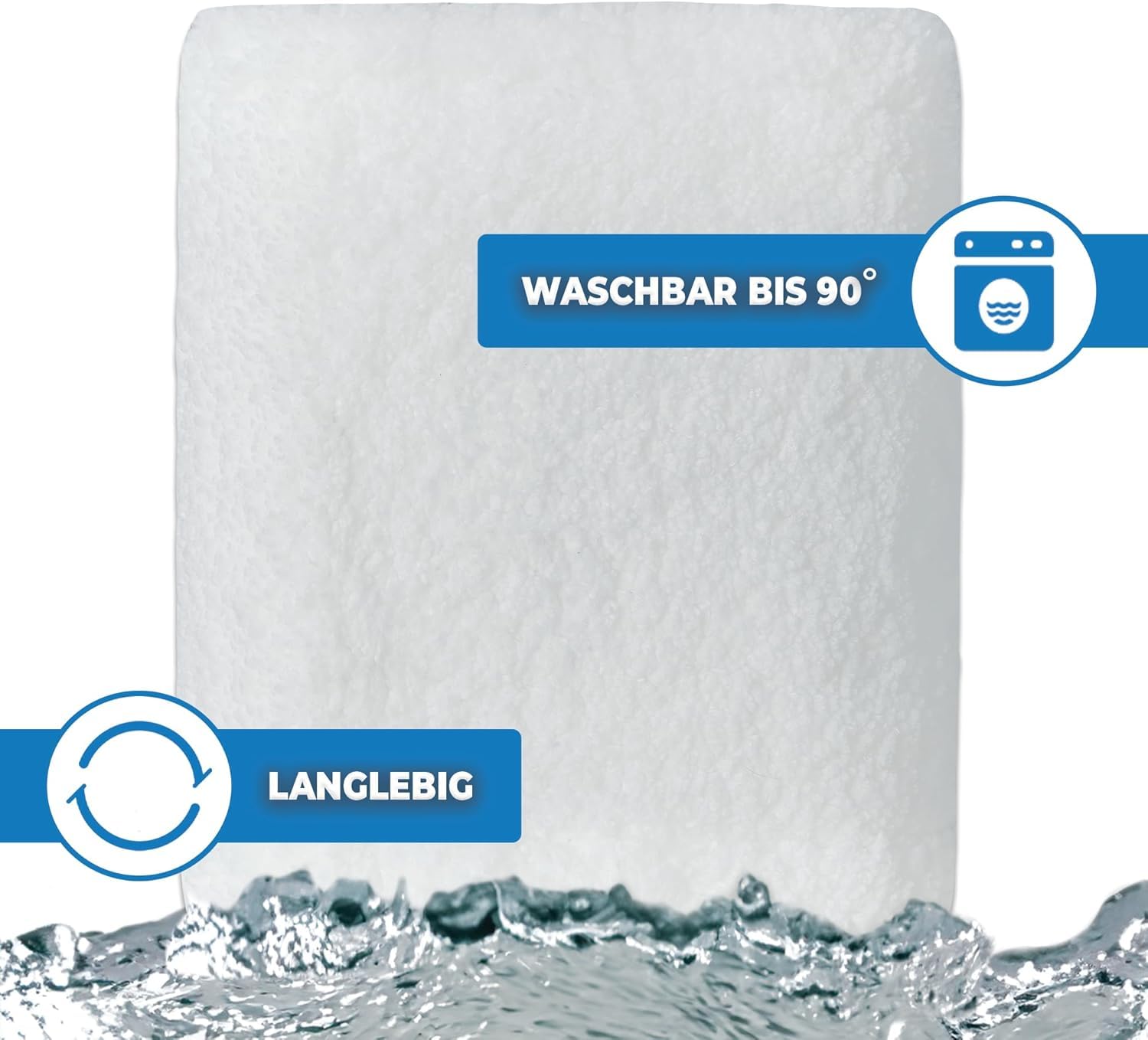 100x Premium Microfasermöppe für Haushalt und Gewerbe | Wischbezüge für 40cm Mopphalter | Taschenbezüge für professionelle Reinigung | bis 90 Grad und für Trockner