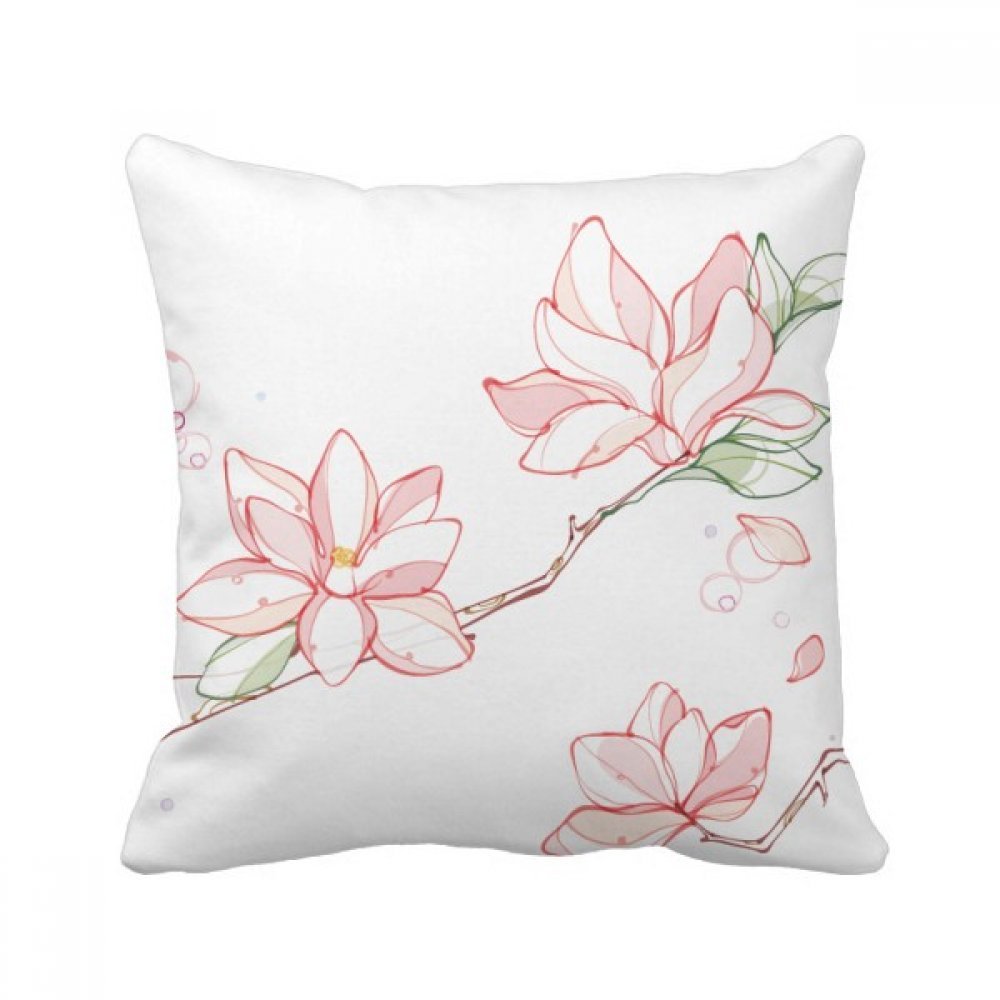 Coussin aquarelle peach tree multicolore 40x40cm avec insert premium