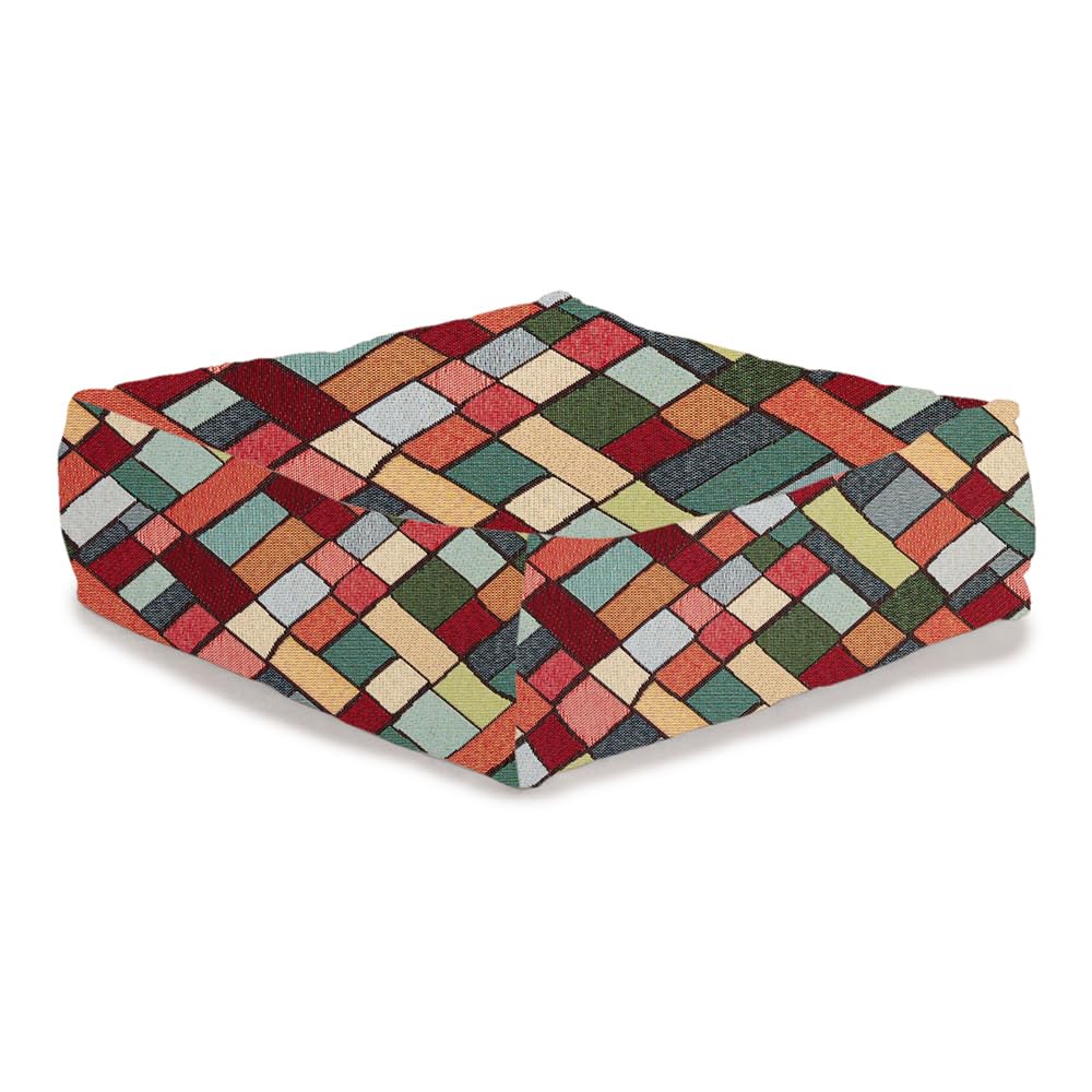 Kt KILOtela - Tela Tapicería, Jacquard Gobelino, Tapizar Sillas, Cojines, Cabecero, Sofá, Bolsos, Resistente al Desgaste, Costura, 100 cm Largo x 280 cm Ancho, Geométrico, Multicolor, 1 metro — view 4