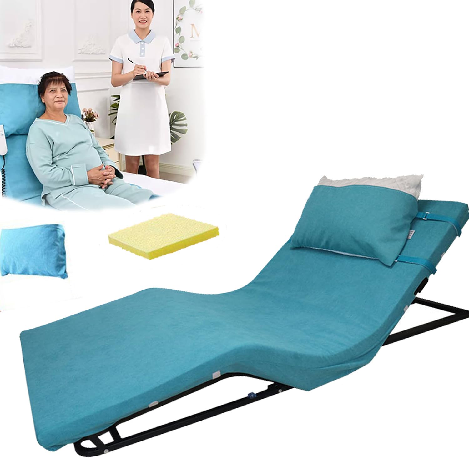 Electric Incline Bed Rest,Bed Backrest Support Electric Bed Backrest,Electric Lifting Bed Backrest,for Eldery,Disabled & Injured for Neck Head and Lumbar Support,B