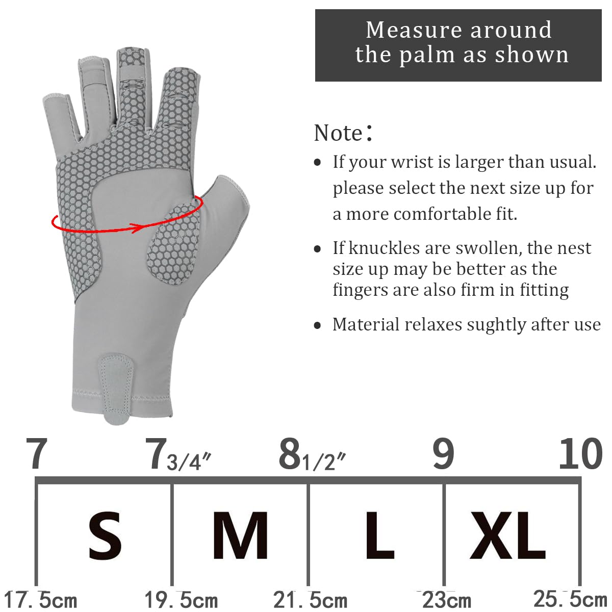 Drasry Guantes de pesca sin dedos con protección UV, para hombres y mujeres, UPF 50+, guantes para pesca, kayak, remo, senderismo, vela, remo, sol
