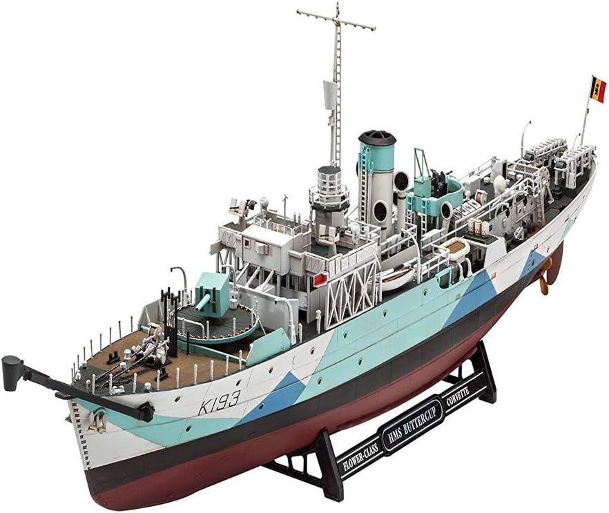 Revell 05158 CLAS Buttercup Flower Class Corvette HMS Butter, Multi Colour, 1:144 Scale