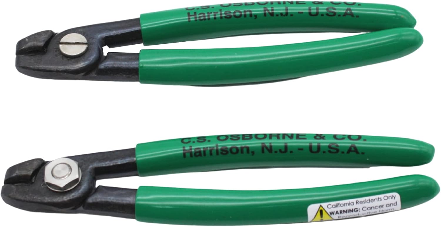 C.S. Osborne Hog Ring Pliers #23T-M - Bow Handles, No Spring, Bolt & Nut Joint