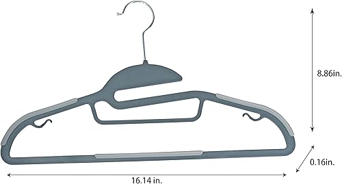 Miniatura 5 de Simplify Paquete de 24 ganchos definitivos  Protector de collar en forma de S  Ultrafino  Antideslizante  Barra de accesorios  Cinturones  Bufandas