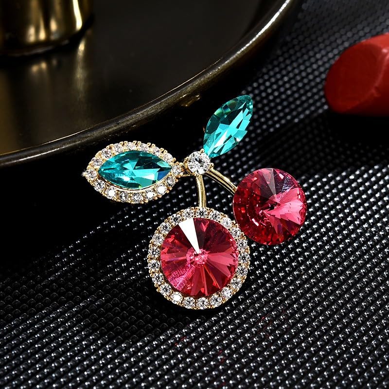 Image of Fashion Flower Brooches for Women Rhinestone Flower Brooches Pins 18k Gold Plated Lapel Pins Jewelry for Girlfriend Wife