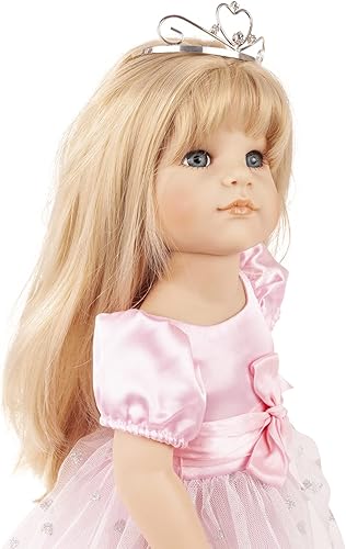 Miniatura 3 de Gotz Hannah Princess - Muñeca rubia posable de 19.5 pulgadas con ojos azules y atuendo adicional