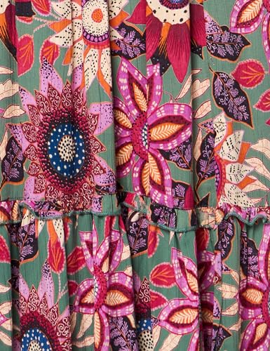 Angie Women's Side Slit Ruffle Hem Maxi Skirt3