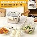 Square Fryer in Stainless Steel - Compact Frying Pot with Lid, Square Muliti Fuctional Pot with Basket Tong and Steamer Rack, All in one pot for frying steaming cooking and fresh-keeping (5-piece set)