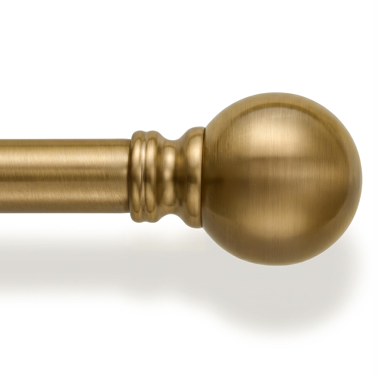 Photo 1 of Warm Gold Long Curtain Rods for Windows 66 to 120 Inch 1" Diameter