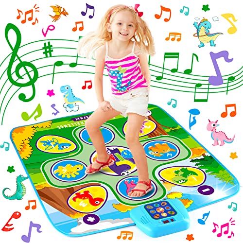 UMIKU Dance Mat Toys for 3 4 5 6 7 8 9 10+ Years Old Girls Boys Dance Pad Dance Toy Music Game