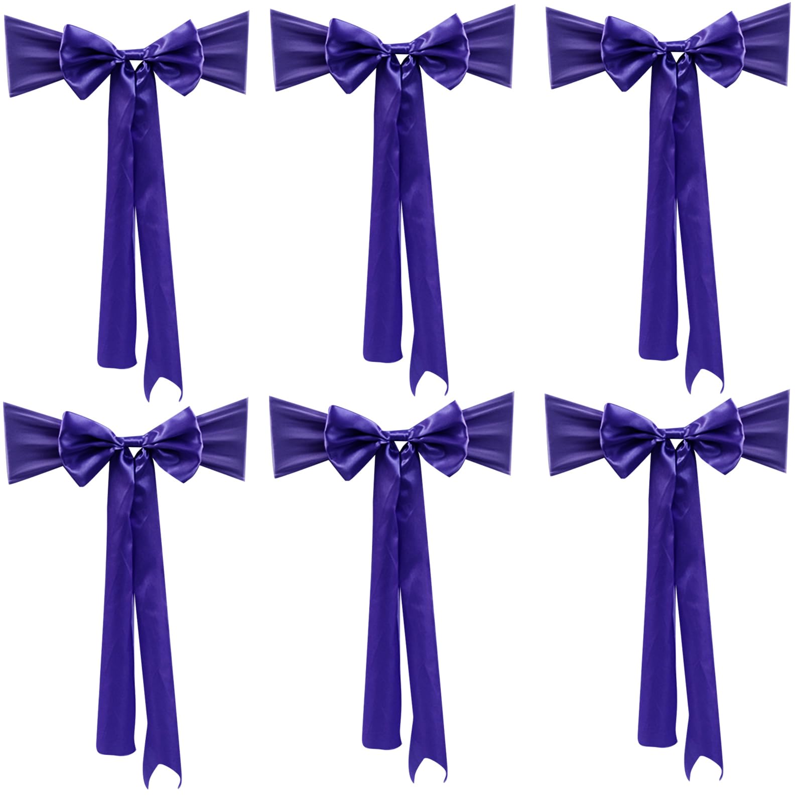 Hsioluted Chair Back Cover Chair Ribbons with Extended Tail Ribbon for Wedding Enhances Event Space Decoration Decorations