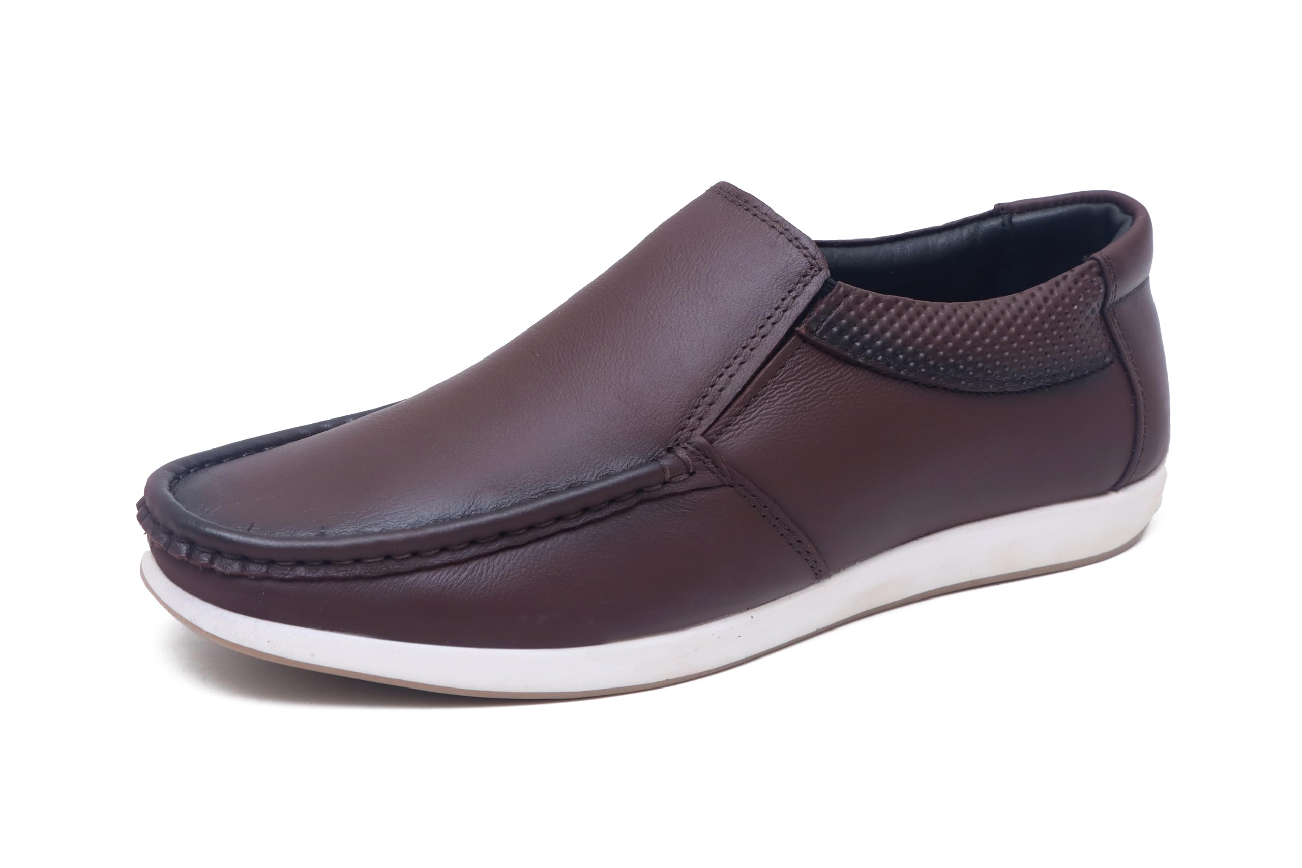 Heels County Brown Genuine Leather Loafer Shoes for Men - 8 UK (B0DHL8ZTLQ) Amazon Price History, Amazon Price Tracker