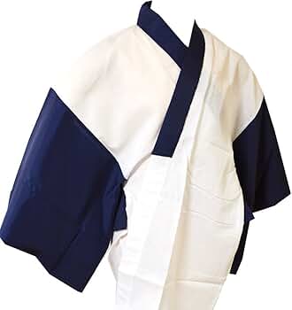 Amazon | 襦袢 男性用半衿付半襦袢 3サイズ3色 /L(3412) 紺