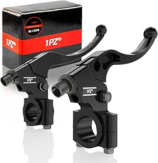 1PZ BL1-M78 Left Right 7/8" Clutch Brake Handle Levers Perch Replacement for Honda XR50 XR70 XR80 XR100 XR200 XR200R CRF70 CRF80 CRF100 Pit Bike Dirt Bike Motor Bike Motocross Motorcycle
