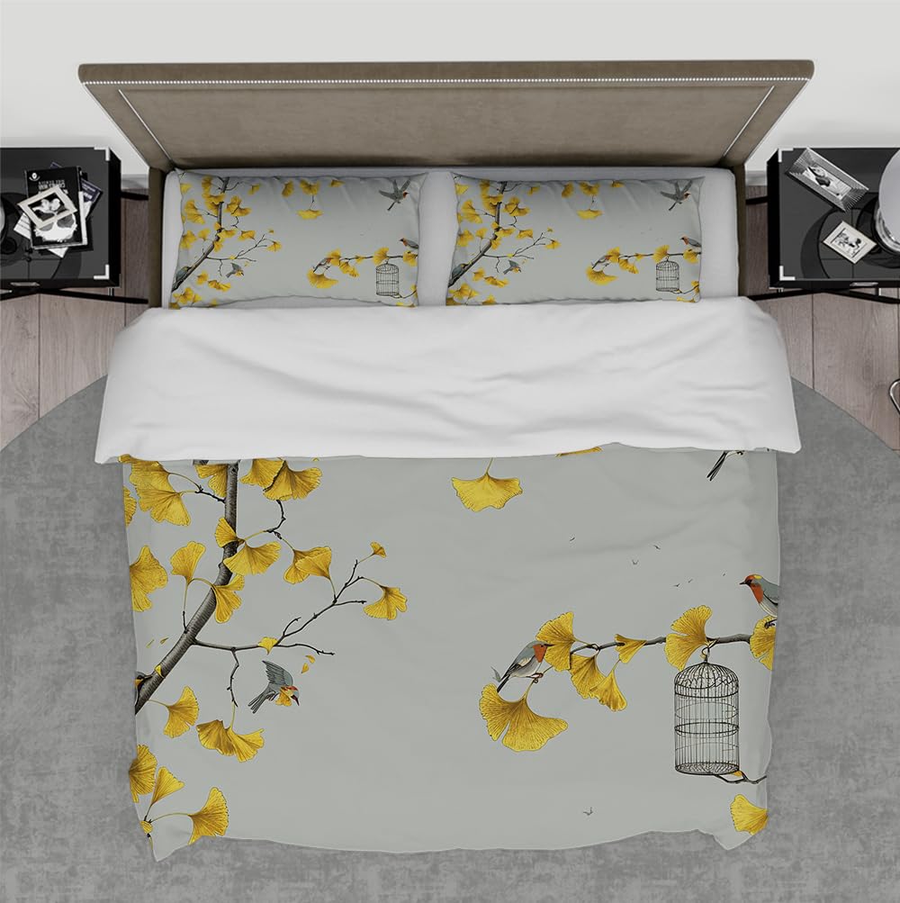 Housse de couette feuilles d'érable pour transformer votre chambre en un cocon de ferme doux