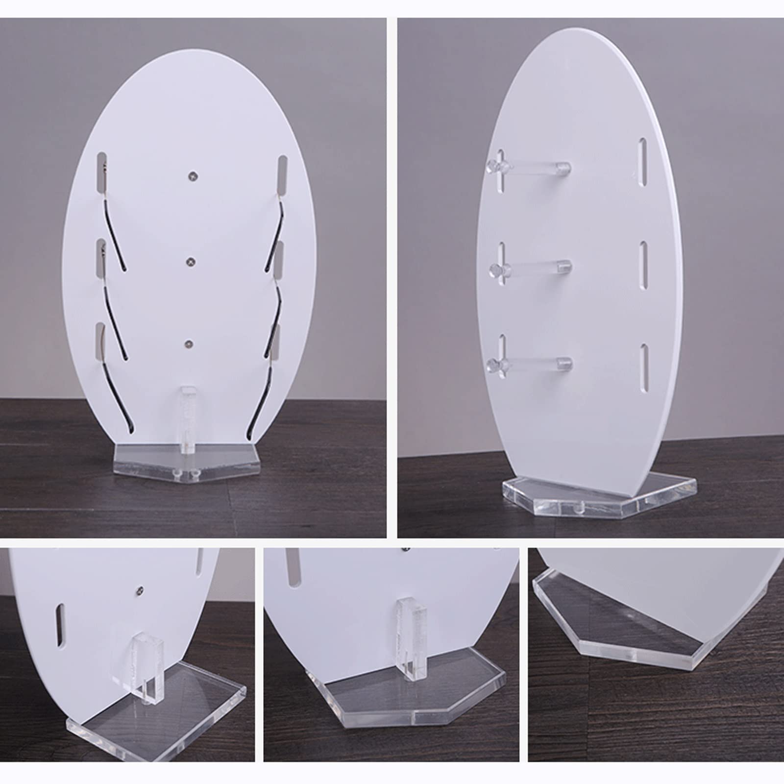 Brillenhalte Ovale Acrylgläser Display-Gläser-Stand-Anzeige-Frame-optische Shop-Dekoration Brillenständer (Size : 1)