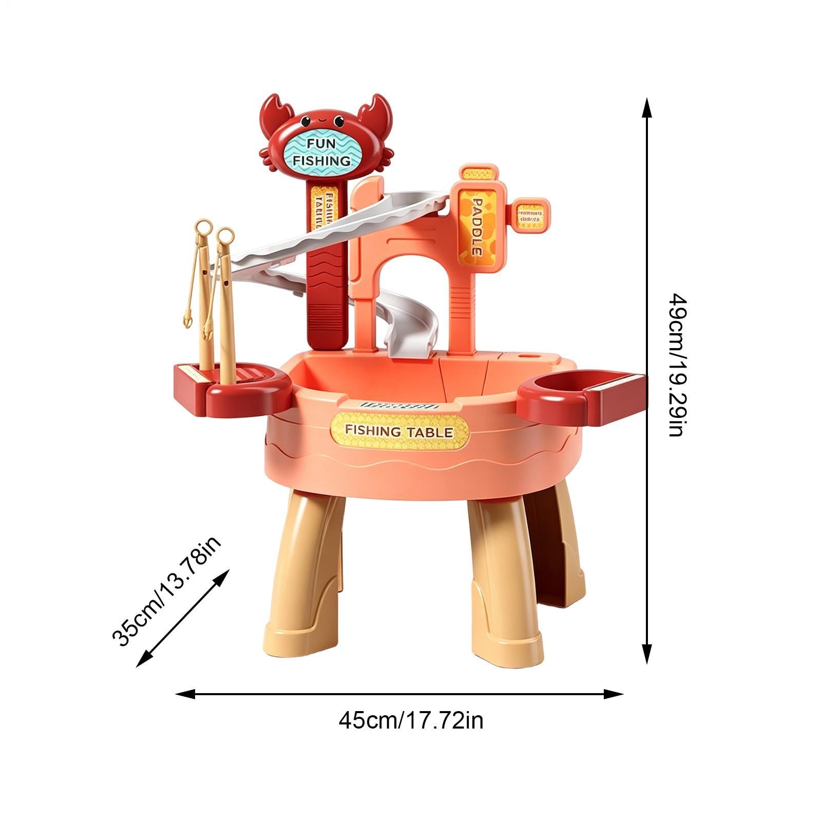 Tavolo Acqua Da Esterno Di Pesca Estivo | Tavolo Attività Acquatiche Per Bambini Per Maschi Bambini In Età Prescolare Giardino Patio Spiaggia Campeggio Asilo Casa