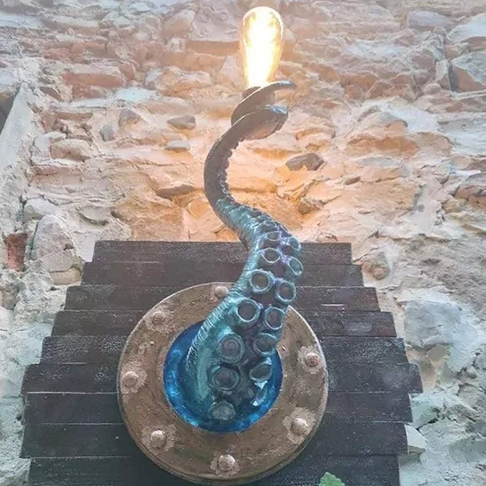 Retro Octopus Electric Light, Wall-Mounted Tentacle Monster Bulb, Pirate Ship Style for Entrance, Living Room, Hallway, Themed Location C