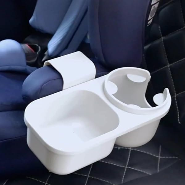 Getränkehalter Autositz - ABS Universal Auslaufsicher Becherhalter Auto Kinder - Becherhalter Einfach Zu Befestigen Passend Für Die Meisten Autositze(Black) - 2